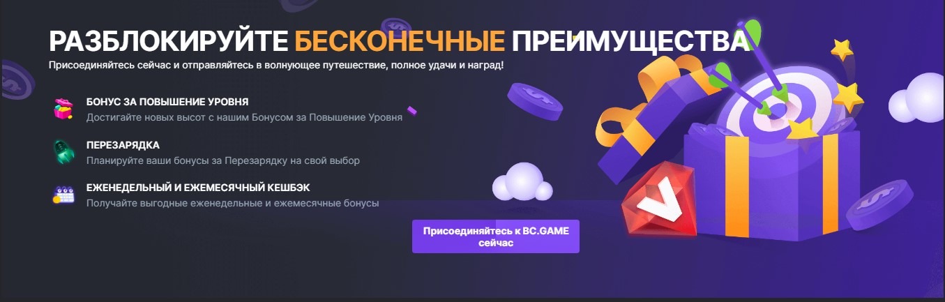 бонусы bcgame